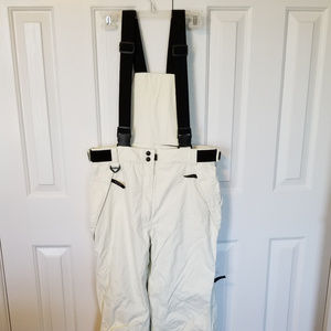Ski Pants/Overalls Junior White/Black